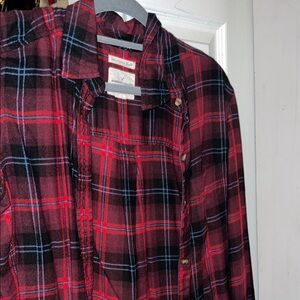 Men's Red Plaid Shirt